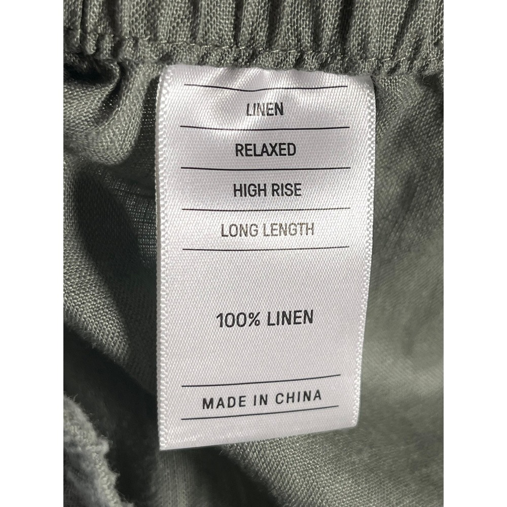 NWT Just Jeans Womens 14 Linen Shorts Moss Green 6" inseam - Picture 6 of 11